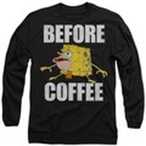 Tops y Camisetas Before Coffee Meme para mujer - Spongebob Squarepants - Modalova