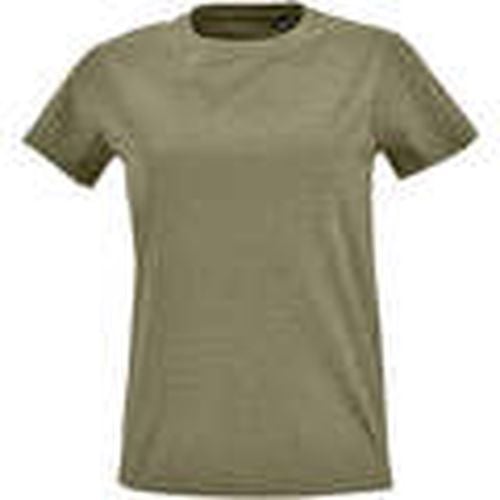 Camiseta Camiseta IMPERIAL FIT color Caqui-100% algodón semi-peinado para mujer - Sols - Modalova