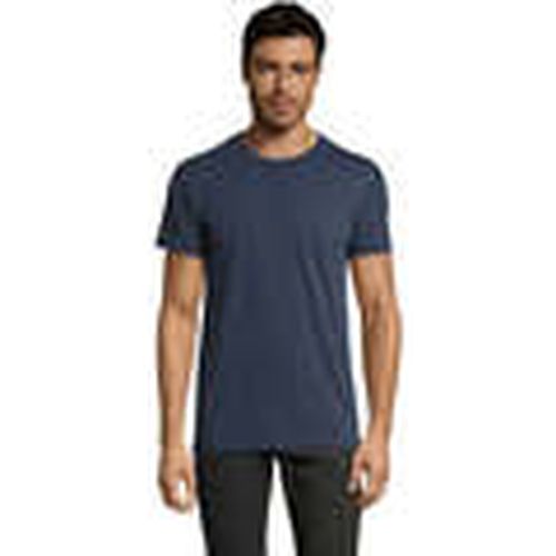 Camiseta Camiseta IMPERIAL FIT color Denim-100% algodón semi-peinado para hombre - Sols - Modalova