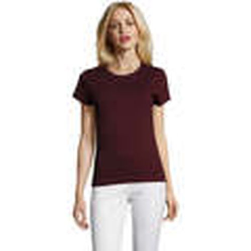 Camiseta Camiseta IMPERIAL FIT color Borgoña para mujer - Sols - Modalova