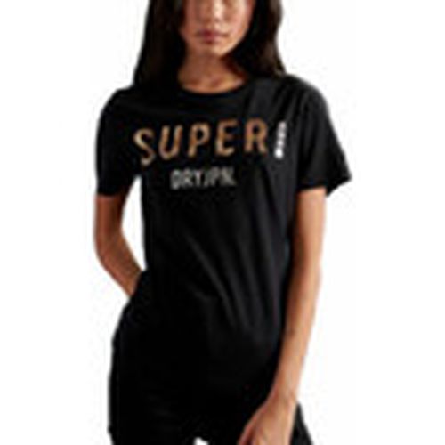 Camiseta Jpn Sequin black para mujer - Superdry - Modalova