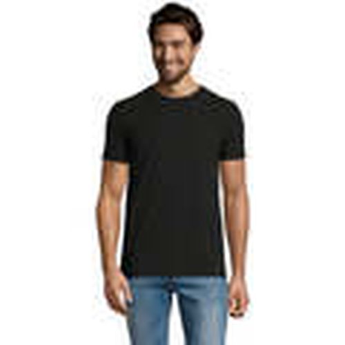 Camiseta Camiserta de hombre de cuello redondo CON algodón semi-peinado para hombre - Sols - Modalova