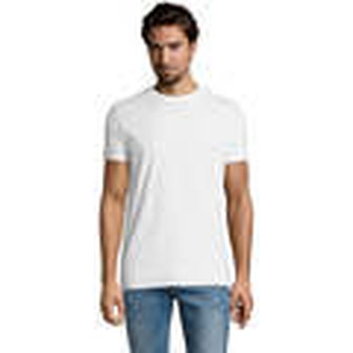 Camiseta Camiserta de hombre de cuello redondo CON algodón semi-peinado para hombre - Sols - Modalova