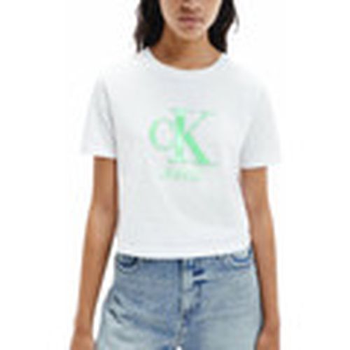 Camiseta Front logo relief para mujer - Calvin Klein Jeans - Modalova