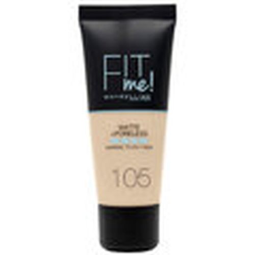 Base de maquillaje Fit Me! Foundation Matte+poreless 105-natural Ivory para mujer - Maybelline New York - Modalova