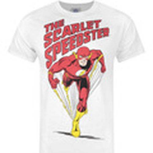 Camiseta manga larga Scarlet Speedster para hombre - Dc Comics - Modalova