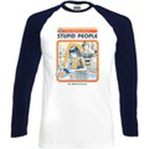 Camiseta manga larga Lets Find A Cure For Stupid People para hombre - Steven Rhodes - Modalova