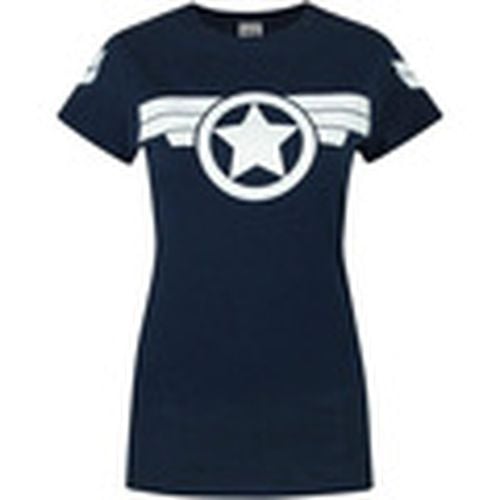 Camiseta manga larga NS5218 para mujer - Captain America - Modalova