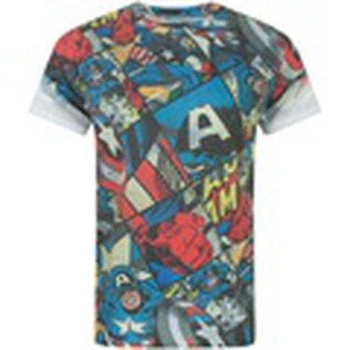 Camiseta manga larga NS5489 para hombre - Captain America - Modalova
