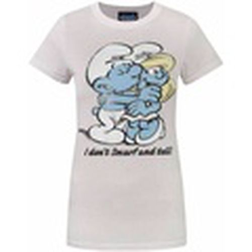 Camiseta manga larga Smurf And Tell para mujer - Junk Food - Modalova