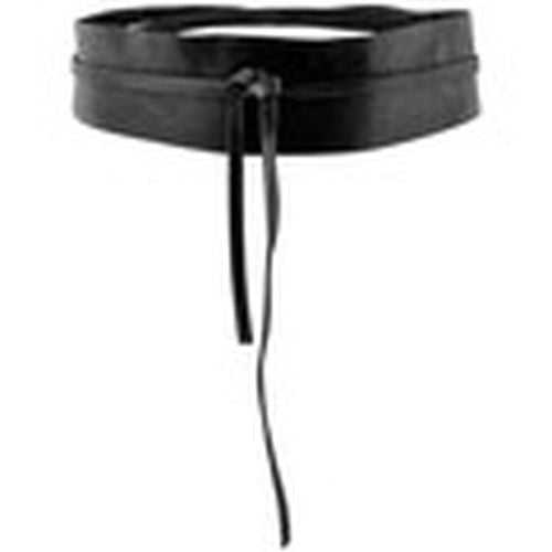 Cinturón 17028428 LEATHER WAIST BELT-BLACK para mujer - Pieces - Modalova