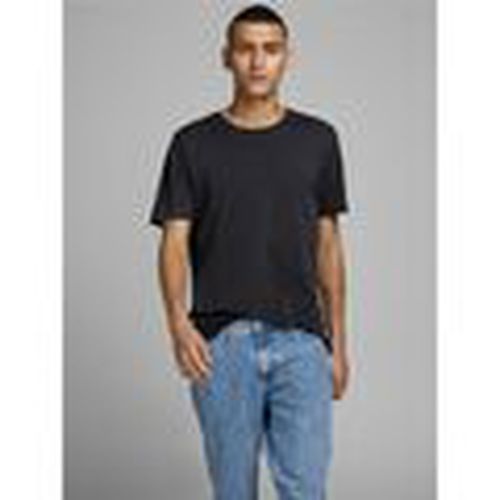 Tops y Camisetas 12156101 JJEORGANIC BASIC TEE-BLACK para hombre - Jack & Jones - Modalova
