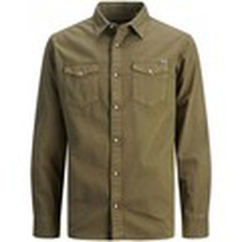 Camisa manga larga 12138115 SHERIDAN-FOREST NIGHT para hombre - Jack & Jones - Modalova