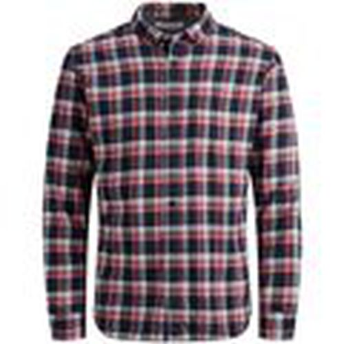 Camisa manga larga 12155371 WASHINGTON-BRICK RED para hombre - Jack & Jones - Modalova