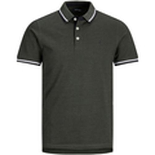 Polo 12136668 JJEPAULOS POLO SS NOOS FOREST NIGHT/PLAY1/SLI para hombre - Jack & Jones - Modalova