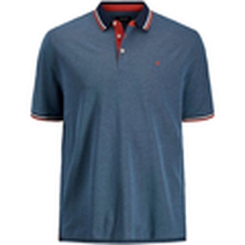 Polo 12143859 JJEPAULOS POLO SS NOOS PS DENIM BLUE/PS para hombre - Jack & Jones - Modalova