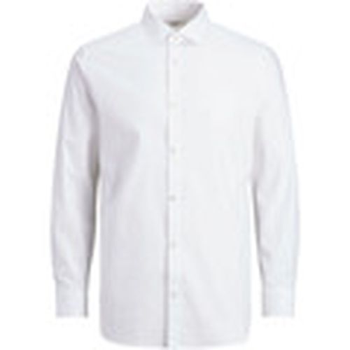 Camisa manga larga 12178125 JPRBLAROYAL SHIRT L/S NOOS WHITE/SLIM FIT para hombre - Jack & Jones - Modalova