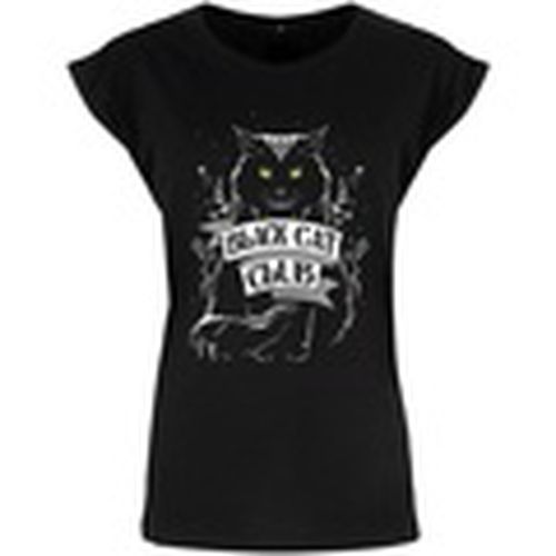 Camiseta manga larga Black Cat Club para mujer - Grindstore - Modalova