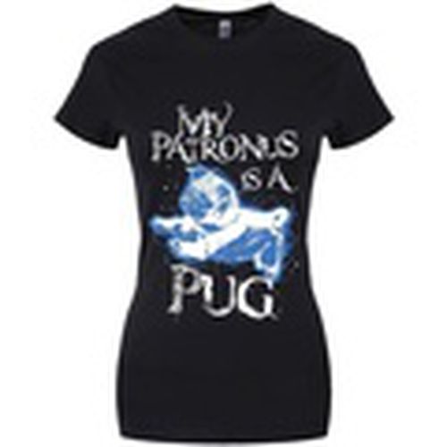 Camiseta manga larga My Patronus Is A Pug para mujer - Grindstore - Modalova
