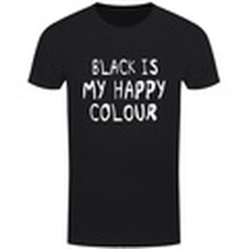 Camiseta manga larga Black Is My Happy Colour para hombre - Grindstore - Modalova