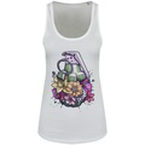 Camiseta tirantes Floral Grenade para mujer - Grindstore - Modalova