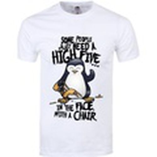 Camiseta manga larga High Five para hombre - Psycho Penguin - Modalova