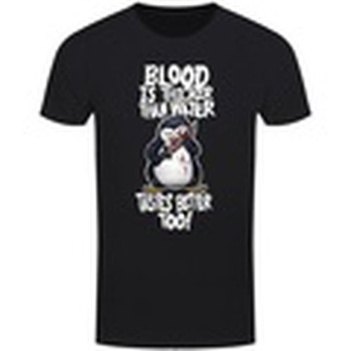 Camiseta manga larga Blood Is Thicker Than Water para hombre - Psycho Penguin - Modalova