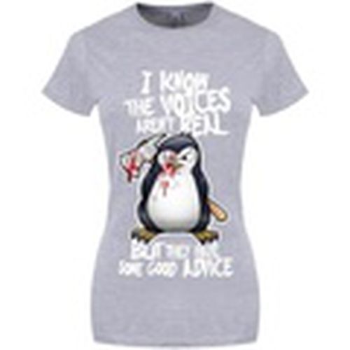 Camiseta manga larga GR2855 para mujer - Psycho Penguin - Modalova