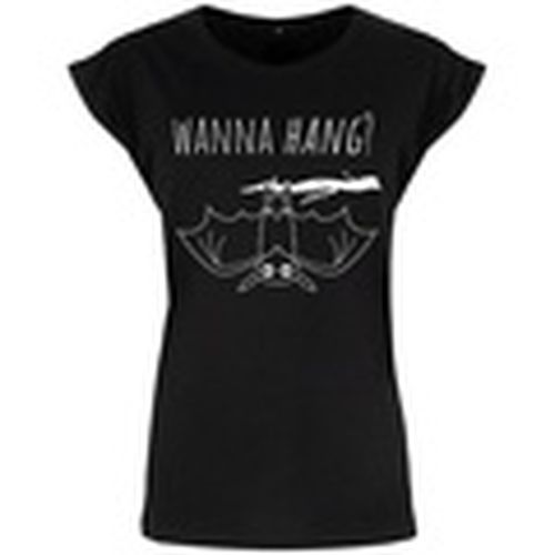 Camiseta manga larga Cute Bat Wanna Hang para mujer - Grindstore - Modalova