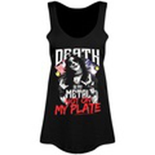 Camiseta tirantes Death In My Metal Not On My Plate para mujer - Grindstore - Modalova