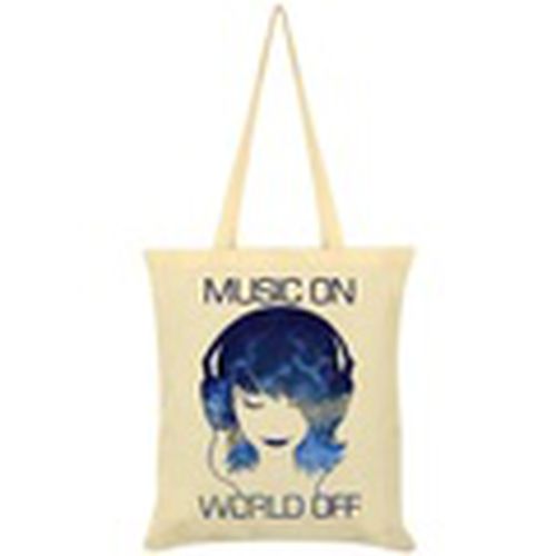 Bolsa Music On World Off para mujer - Grindstore - Modalova