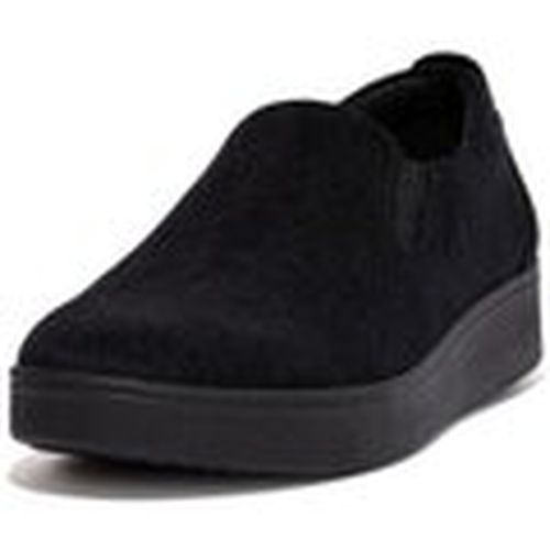 Zapatillas RALLY II SUEDE SLIP-ON SNEAKERS ALL BLACK para mujer - FitFlop - Modalova