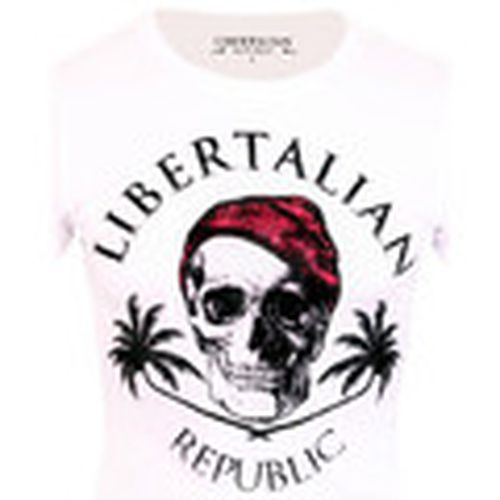 Camiseta T-Shirt Libertalia-Républic Red Logo Blanc para mujer - Libertalian-Républic - Modalova