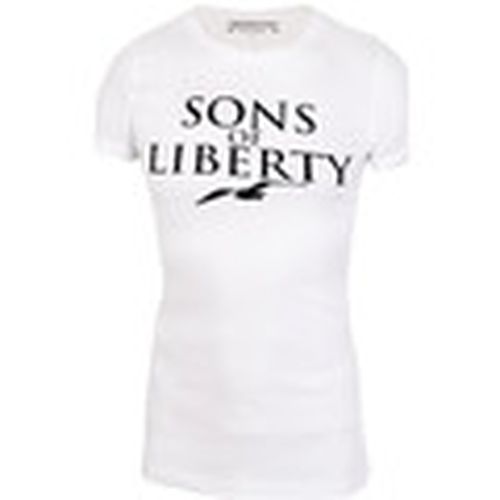 Camiseta T-Shirt Libertalia-Républic Sons of Liberty Blanc para mujer - Libertalian-Républic - Modalova