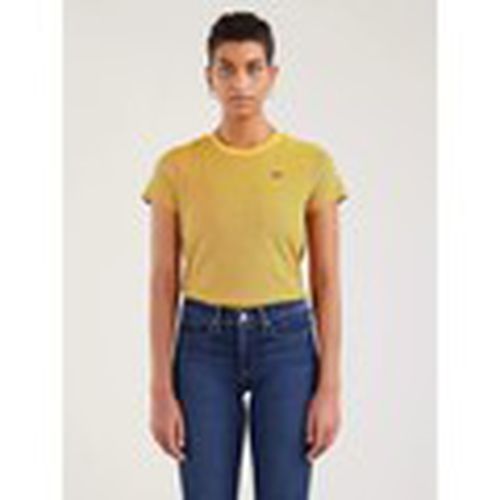 Tops y Camisetas 39185 0158 PERFECT TEE-BUMBLE BEE STRIPE OLD GOLD para mujer - Levis - Modalova