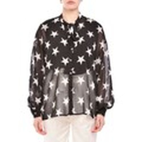 Camisa Blusa de Gasa Transparente Negra para mujer - GaËlle Paris - Modalova