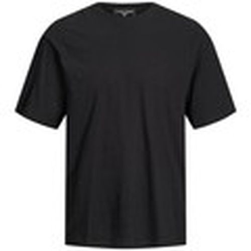 Tops y Camisetas 12205415 RAY TEE-BLACK RELAXED FIT para hombre - Jack & Jones - Modalova