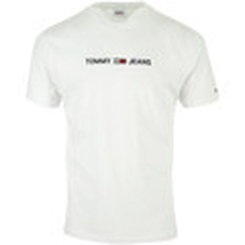 Camiseta Straight Logo Tee para hombre - Tommy Hilfiger - Modalova