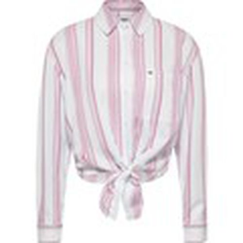Camisa Front tie stripe shirt para mujer - Tommy Jeans - Modalova