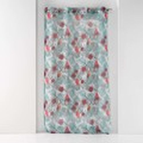 Cortinas transparentes PANNEAU A OEILLETS 140 x 240 CM VOILE SABLE IMPRIME CARACAS BLAN para - Douceur d intérieur - Modalova