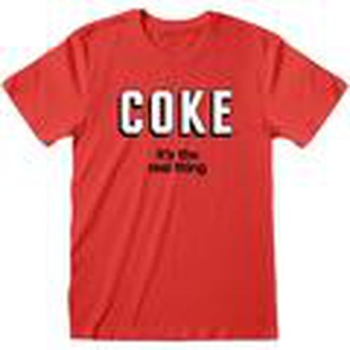 Camiseta manga larga It's The Real Thing para hombre - Coca-Cola - Modalova