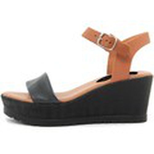 Sandalias FAR_119NW_NERO_CUOIO para mujer - Fashion Attitude - Modalova