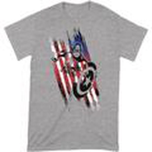 Camiseta manga larga BI102 para hombre - Captain America - Modalova