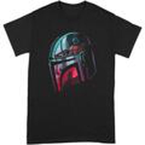 Camiseta manga larga Mandalore Helmet Reflection para hombre - Star Wars: The Mandalorian - Modalova