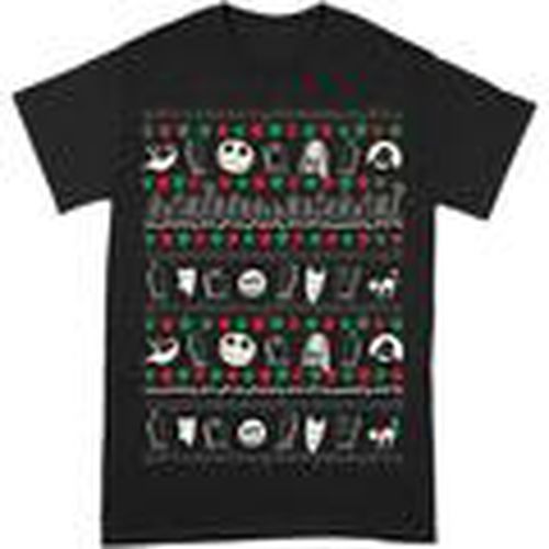 Camiseta manga larga The Festive Icons para hombre - Nightmare Before Christmas - Modalova