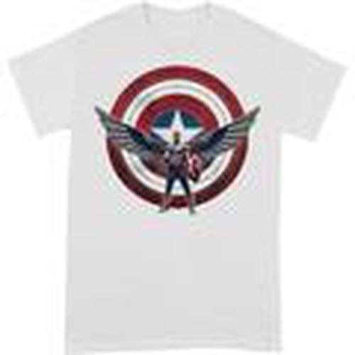 Camiseta manga larga Shield Chest Pose para hombre - Marvel - Modalova