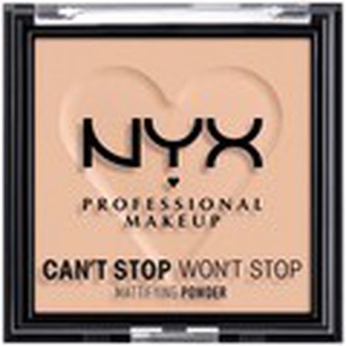 Colorete & polvos Can't Stop Won't Stop Mattifying Powder light Medium para hombre - Nyx Professional Make Up - Modalova