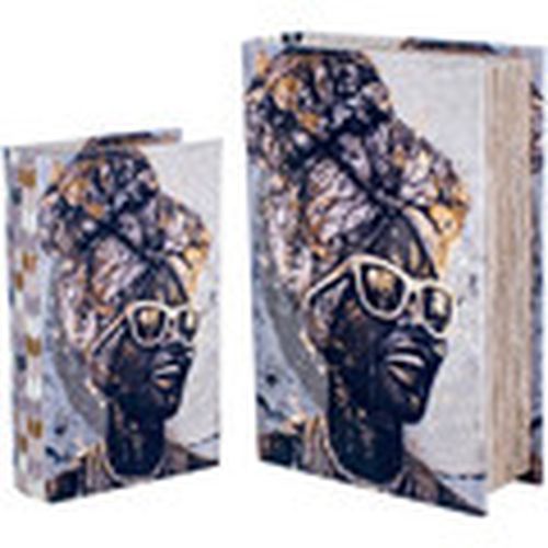 Cestas, cajas y cubos de basura Caja libro Africana 2 Unidades para - Signes Grimalt - Modalova