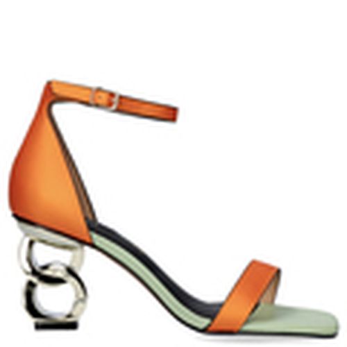 Sandalias SANDALIA TACÓN BAJO LILIAN-055 ORANGE para mujer - Exé Shoes - Modalova