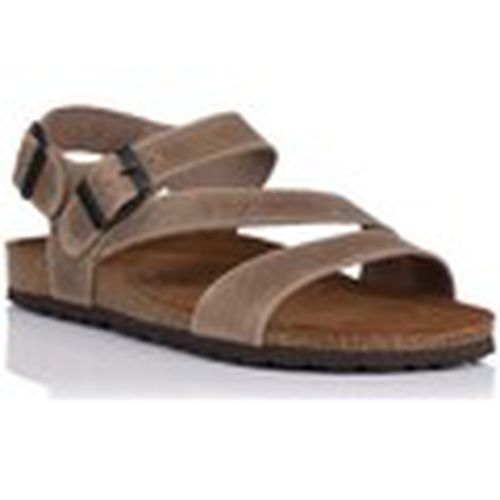 Sandalias Sandalias Planas 9557 Hombre Taupe para hombre - Interbios - Modalova